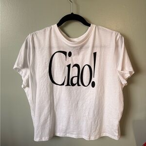 H&M White 'Ciao!' T-Shirt